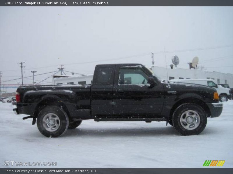 Black / Medium Pebble 2003 Ford Ranger XL SuperCab 4x4