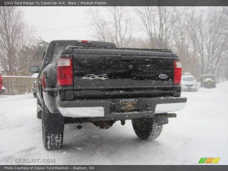 Black / Medium Pebble 2003 Ford Ranger XL SuperCab 4x4
