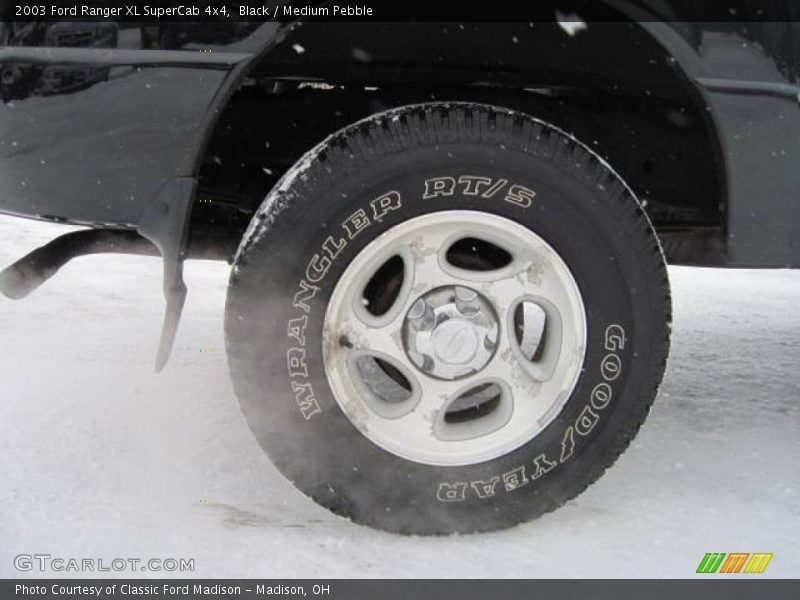 Black / Medium Pebble 2003 Ford Ranger XL SuperCab 4x4