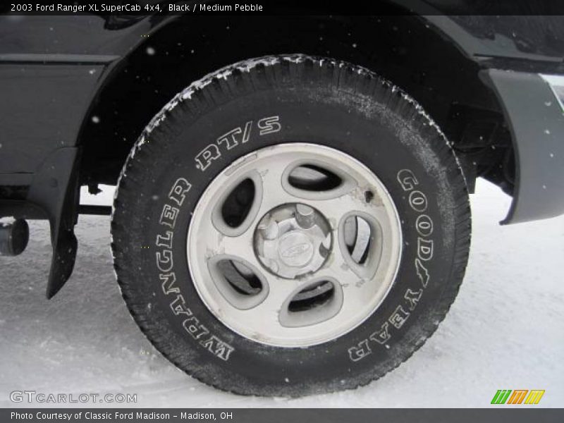 Black / Medium Pebble 2003 Ford Ranger XL SuperCab 4x4