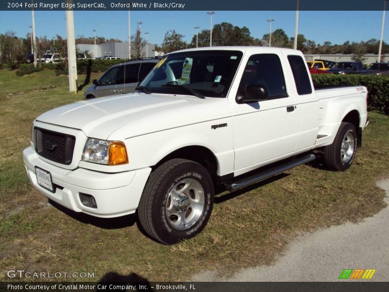 Oxford White / Black/Gray 2004 Ford Ranger Edge SuperCab