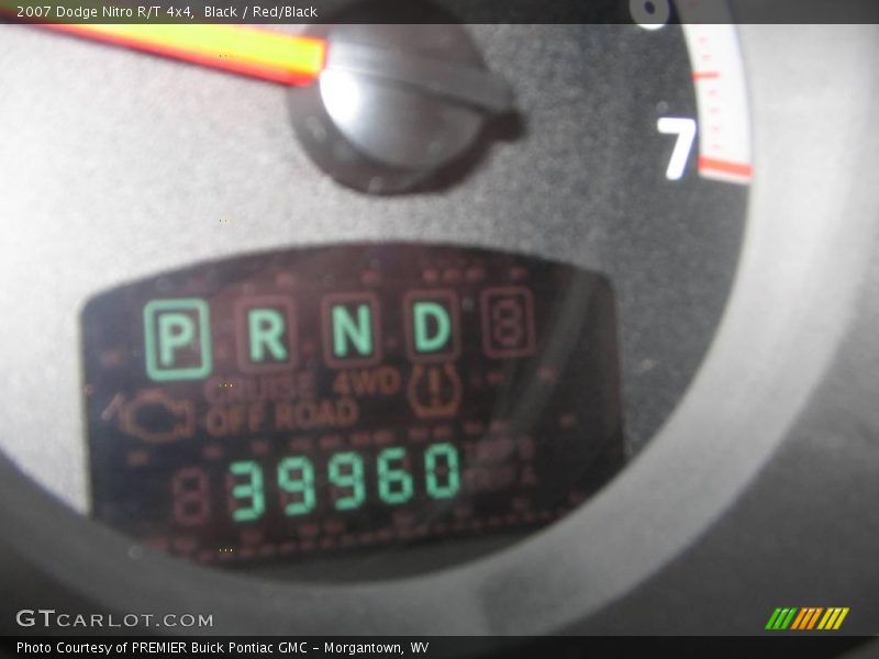 Black / Red/Black 2007 Dodge Nitro R/T 4x4