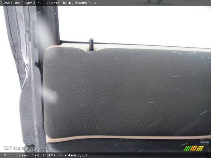 Black / Medium Pebble 2003 Ford Ranger XL SuperCab 4x4