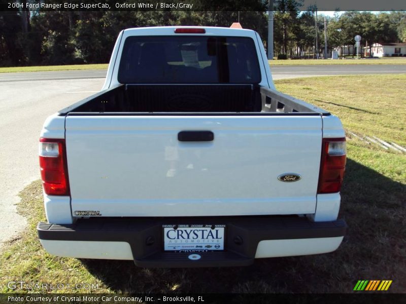 Oxford White / Black/Gray 2004 Ford Ranger Edge SuperCab