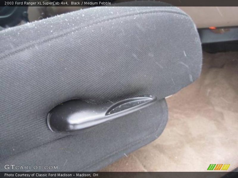 Black / Medium Pebble 2003 Ford Ranger XL SuperCab 4x4