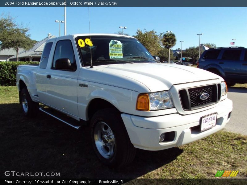Oxford White / Black/Gray 2004 Ford Ranger Edge SuperCab