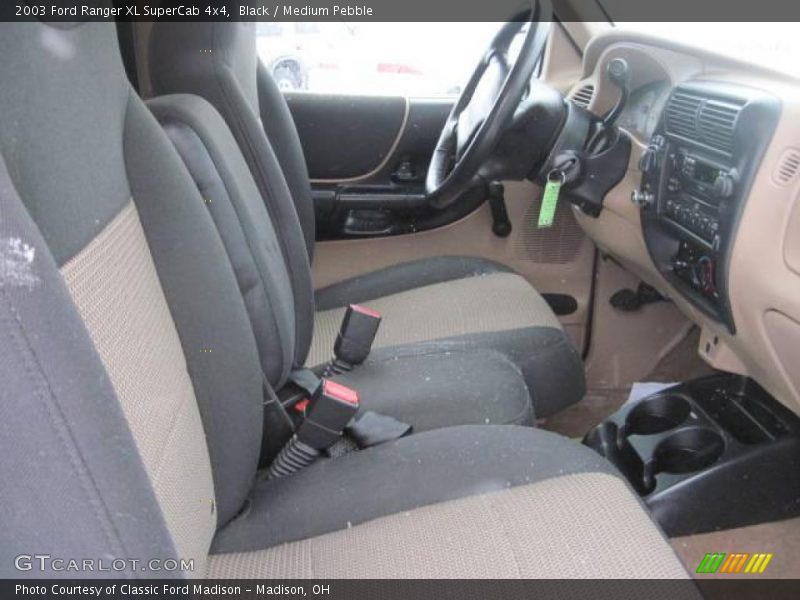 Black / Medium Pebble 2003 Ford Ranger XL SuperCab 4x4