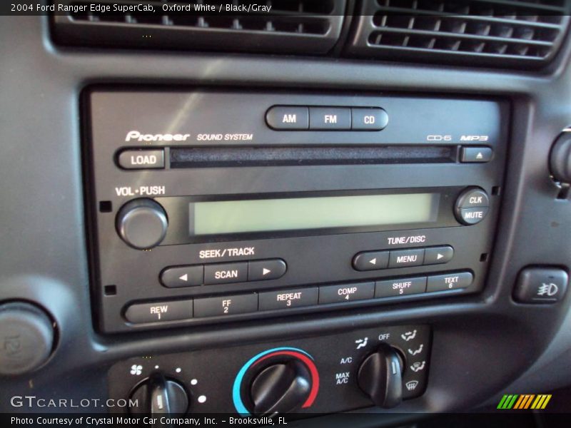 Oxford White / Black/Gray 2004 Ford Ranger Edge SuperCab