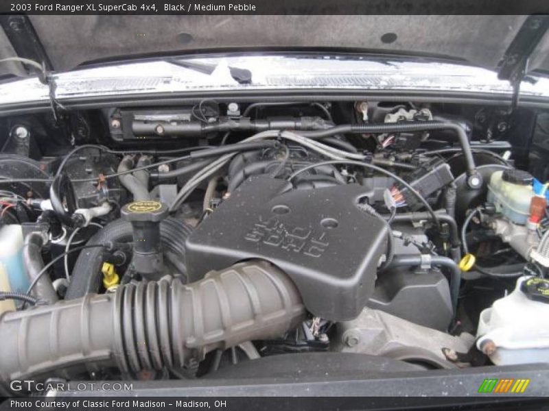 Black / Medium Pebble 2003 Ford Ranger XL SuperCab 4x4