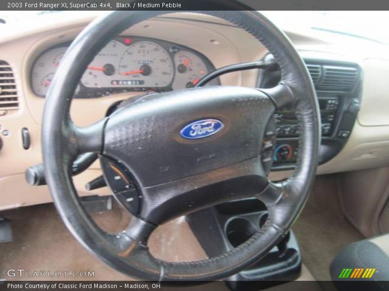 Black / Medium Pebble 2003 Ford Ranger XL SuperCab 4x4