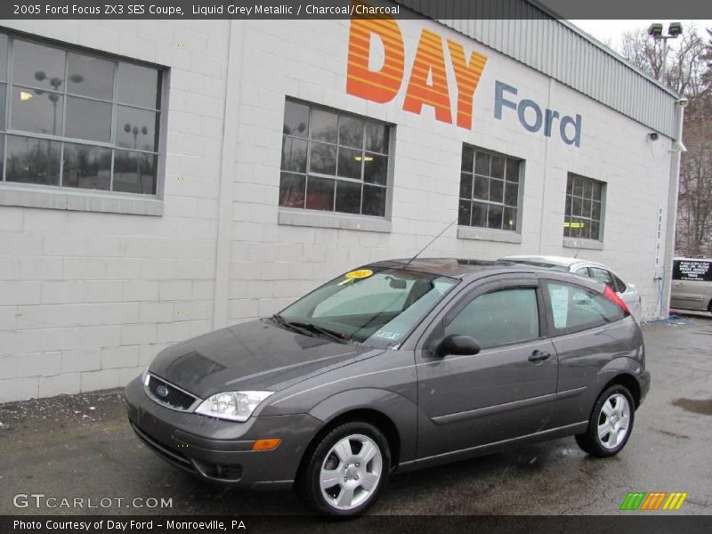 Liquid Grey Metallic / Charcoal/Charcoal 2005 Ford Focus ZX3 SES Coupe