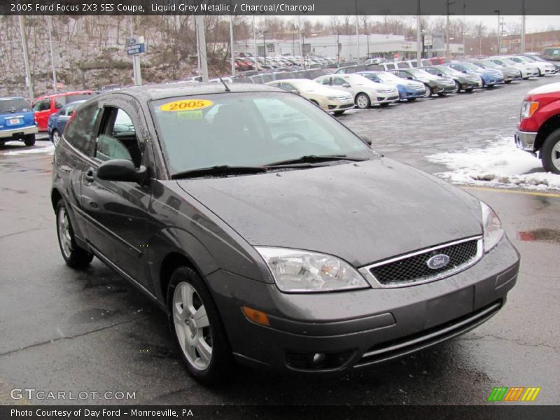 Liquid Grey Metallic / Charcoal/Charcoal 2005 Ford Focus ZX3 SES Coupe