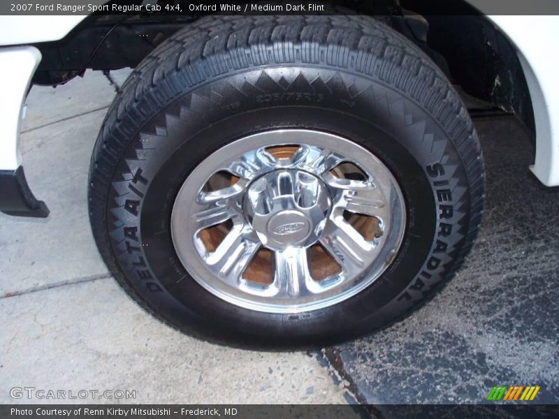Oxford White / Medium Dark Flint 2007 Ford Ranger Sport Regular Cab 4x4