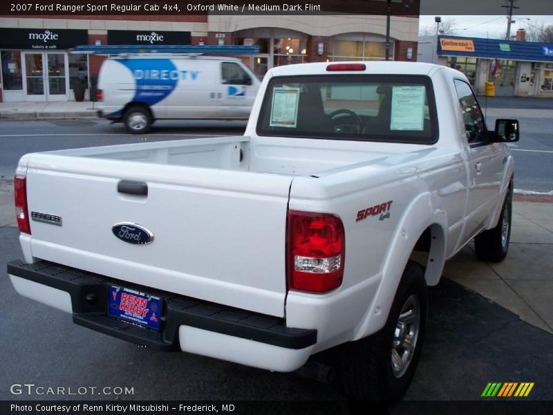 Oxford White / Medium Dark Flint 2007 Ford Ranger Sport Regular Cab 4x4