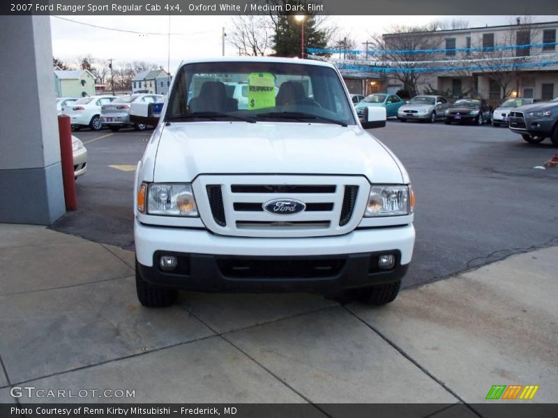 Oxford White / Medium Dark Flint 2007 Ford Ranger Sport Regular Cab 4x4