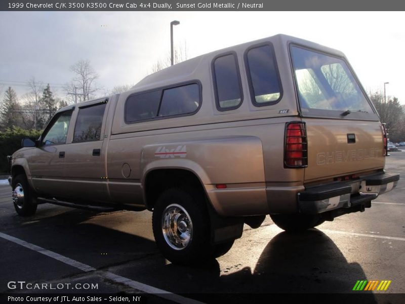 Sunset Gold Metallic / Neutral 1999 Chevrolet C/K 3500 K3500 Crew Cab 4x4 Dually