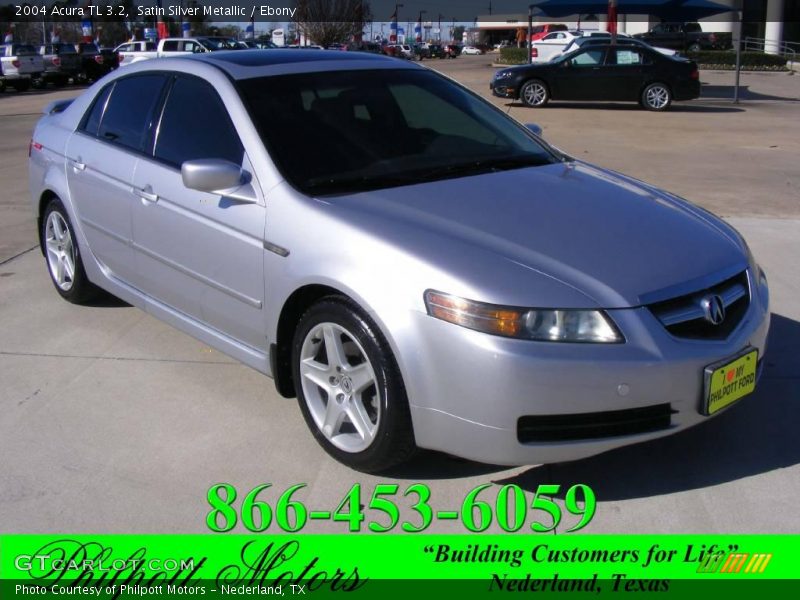 Satin Silver Metallic / Ebony 2004 Acura TL 3.2