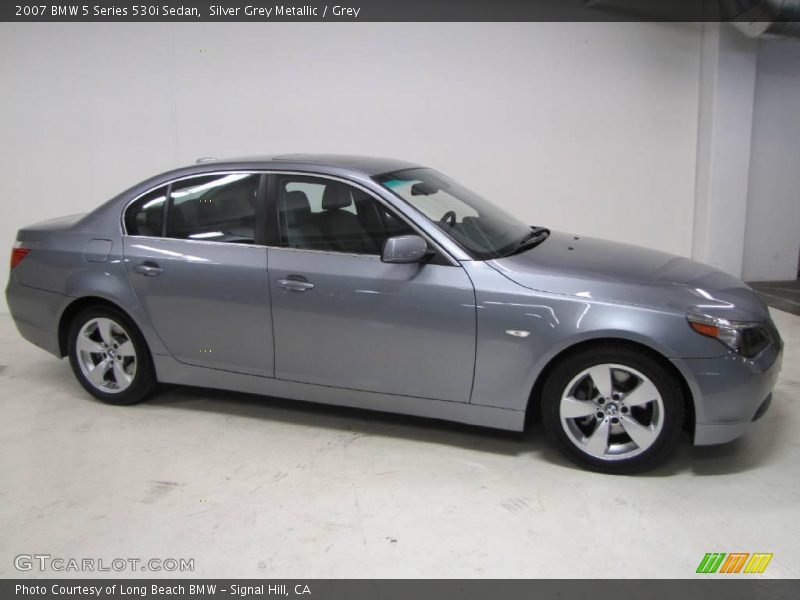 Silver Grey Metallic / Grey 2007 BMW 5 Series 530i Sedan