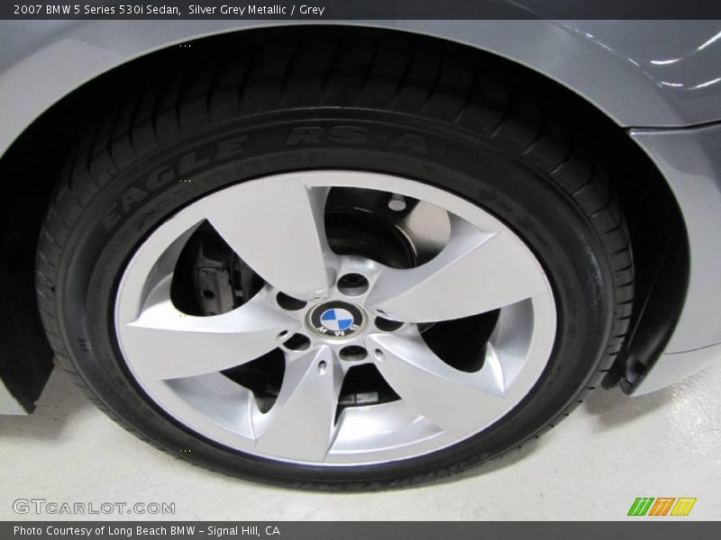 Silver Grey Metallic / Grey 2007 BMW 5 Series 530i Sedan