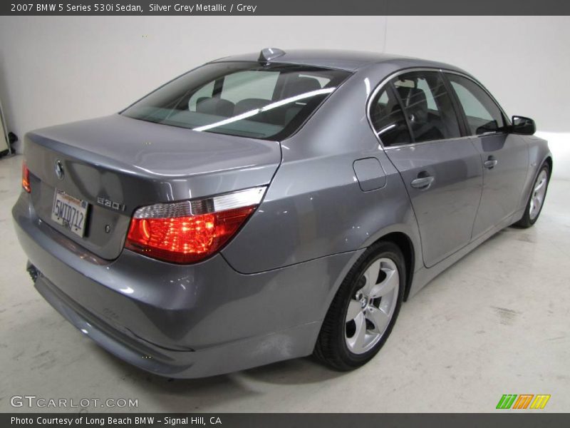 Silver Grey Metallic / Grey 2007 BMW 5 Series 530i Sedan