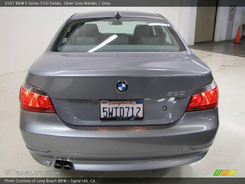 Silver Grey Metallic / Grey 2007 BMW 5 Series 530i Sedan
