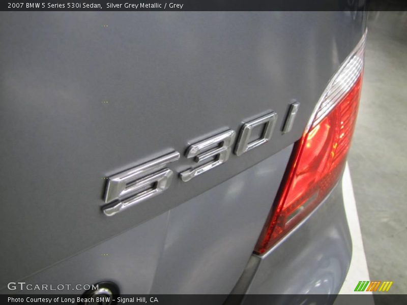 Silver Grey Metallic / Grey 2007 BMW 5 Series 530i Sedan