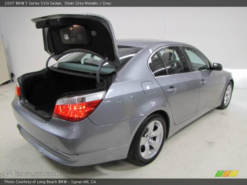 Silver Grey Metallic / Grey 2007 BMW 5 Series 530i Sedan