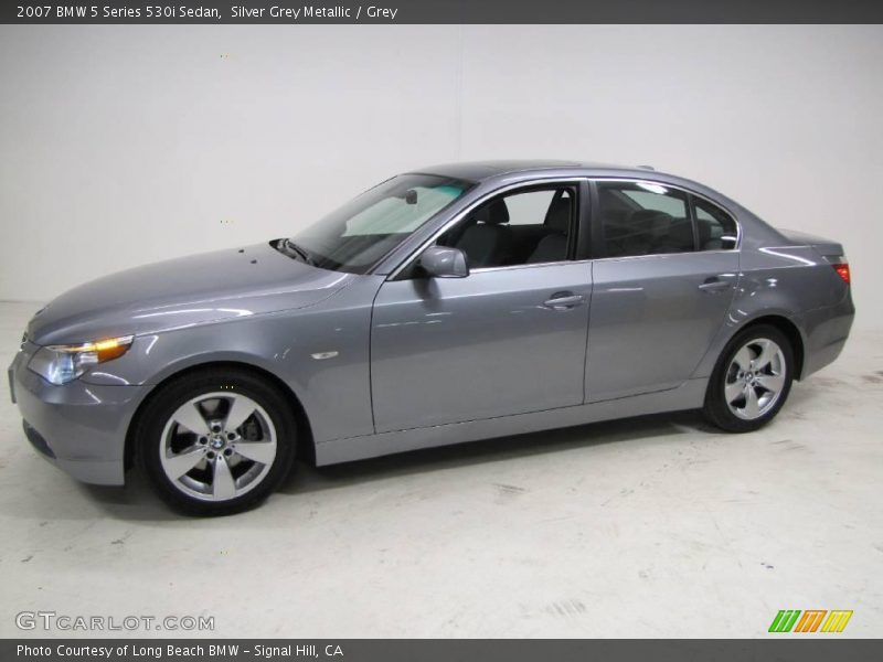 Silver Grey Metallic / Grey 2007 BMW 5 Series 530i Sedan
