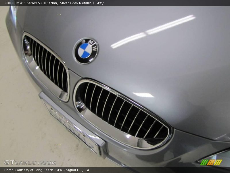 Silver Grey Metallic / Grey 2007 BMW 5 Series 530i Sedan