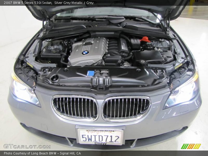 Silver Grey Metallic / Grey 2007 BMW 5 Series 530i Sedan