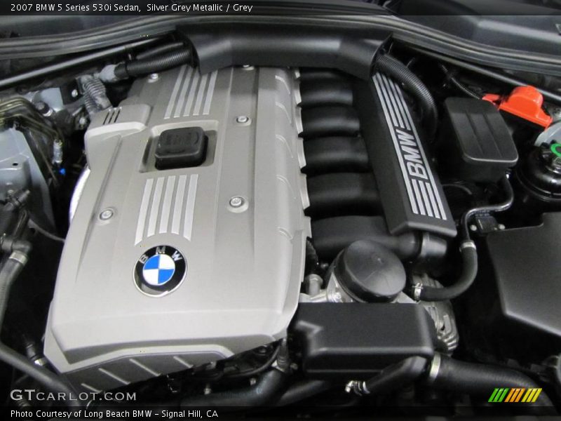 Silver Grey Metallic / Grey 2007 BMW 5 Series 530i Sedan
