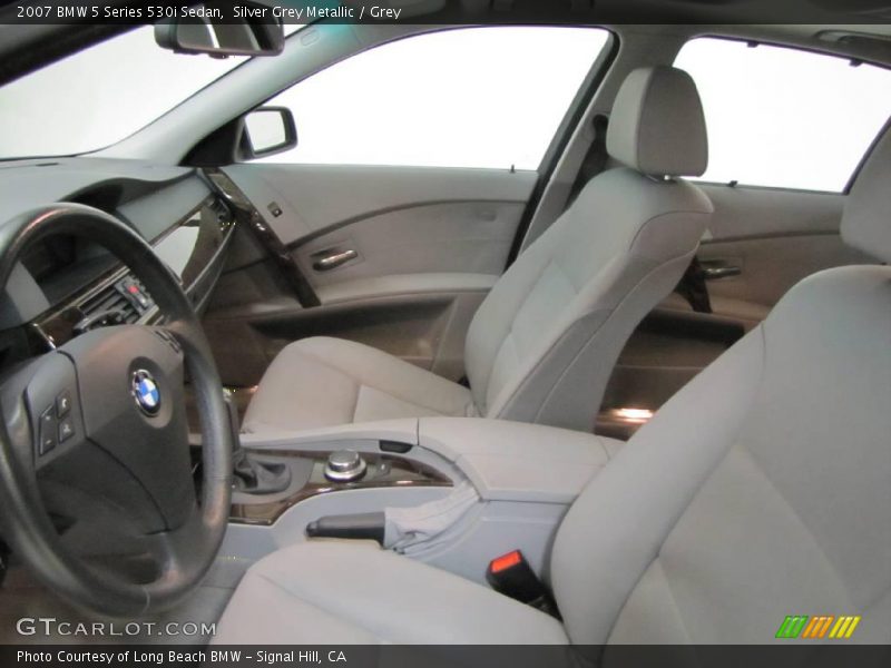 Silver Grey Metallic / Grey 2007 BMW 5 Series 530i Sedan