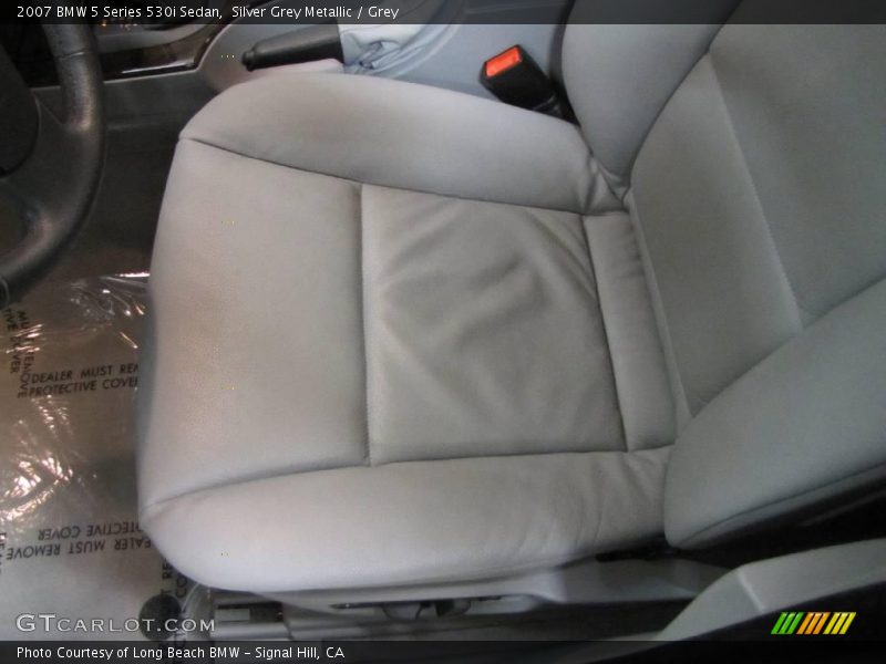 Silver Grey Metallic / Grey 2007 BMW 5 Series 530i Sedan