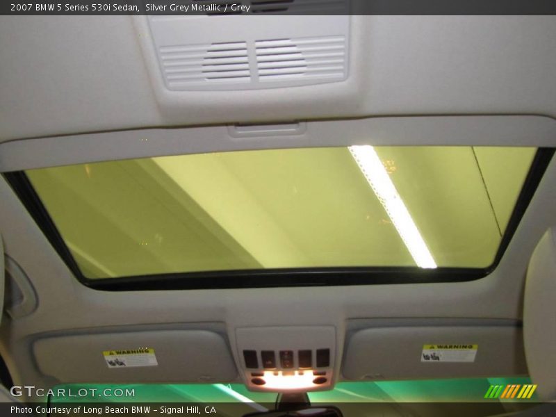 Silver Grey Metallic / Grey 2007 BMW 5 Series 530i Sedan
