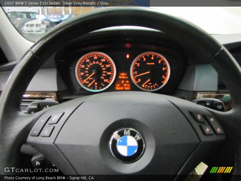 Silver Grey Metallic / Grey 2007 BMW 5 Series 530i Sedan
