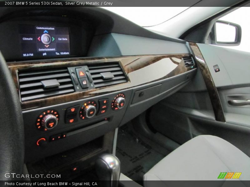Silver Grey Metallic / Grey 2007 BMW 5 Series 530i Sedan