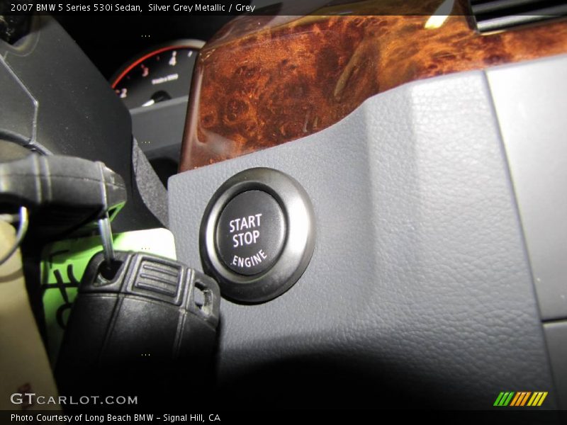 Silver Grey Metallic / Grey 2007 BMW 5 Series 530i Sedan