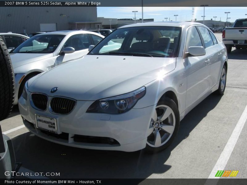 Alpine White / Beige 2007 BMW 5 Series 525i Sedan