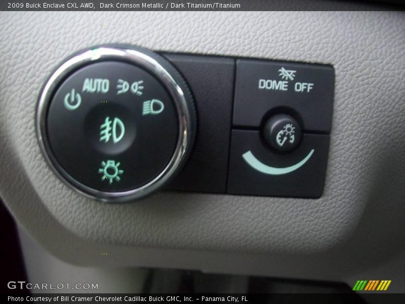 Dark Crimson Metallic / Dark Titanium/Titanium 2009 Buick Enclave CXL AWD