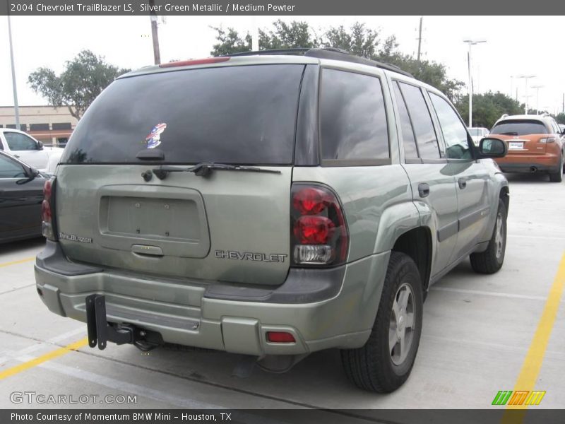 Silver Green Metallic / Medium Pewter 2004 Chevrolet TrailBlazer LS