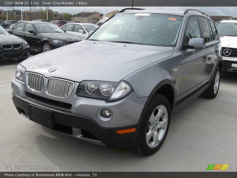 Silver Grey Metallic / Black 2007 BMW X3 3.0si