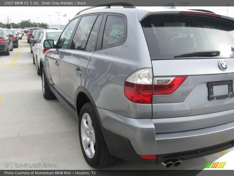 Silver Grey Metallic / Black 2007 BMW X3 3.0si
