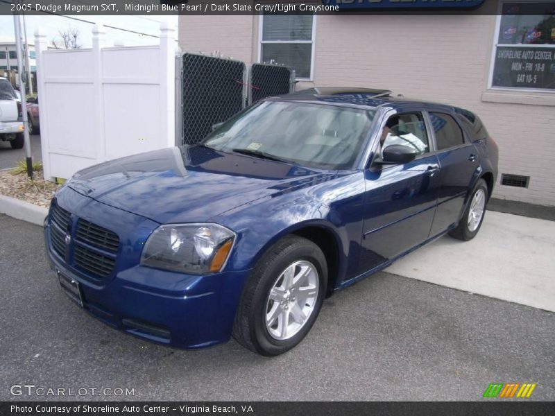 Midnight Blue Pearl / Dark Slate Gray/Light Graystone 2005 Dodge Magnum SXT