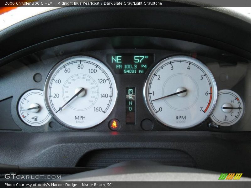 Midnight Blue Pearlcoat / Dark Slate Gray/Light Graystone 2006 Chrysler 300 C HEMI