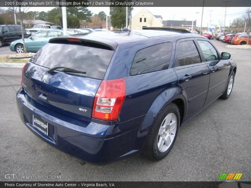 Midnight Blue Pearl / Dark Slate Gray/Light Graystone 2005 Dodge Magnum SXT