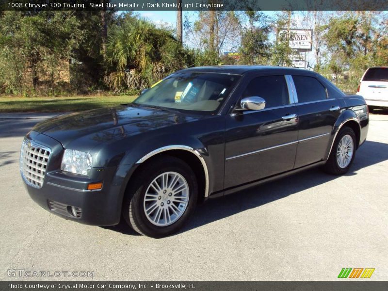 Steel Blue Metallic / Dark Khaki/Light Graystone 2008 Chrysler 300 Touring