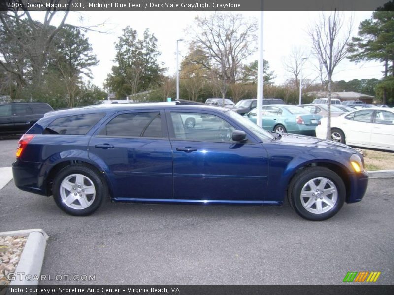 Midnight Blue Pearl / Dark Slate Gray/Light Graystone 2005 Dodge Magnum SXT