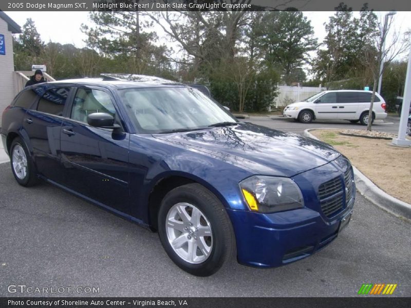 Midnight Blue Pearl / Dark Slate Gray/Light Graystone 2005 Dodge Magnum SXT