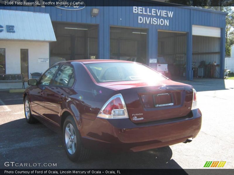 Redfire Metallic / Camel 2006 Ford Fusion SE