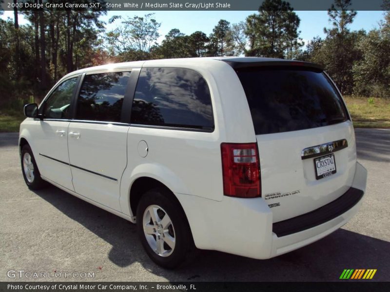 Stone White / Medium Slate Gray/Light Shale 2008 Dodge Grand Caravan SXT